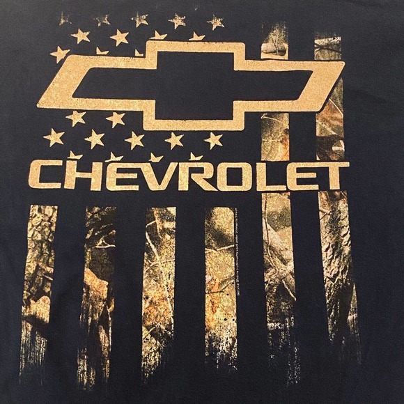 Chevrolet Black Shirt Mens Size L Long Sleeve Fruit Of The Loom No Tag Size - Picture 3 of 15